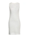 Daniele Fiesoli Woman Mini Dress Ivory Size S Linen, Organic Cotton In White