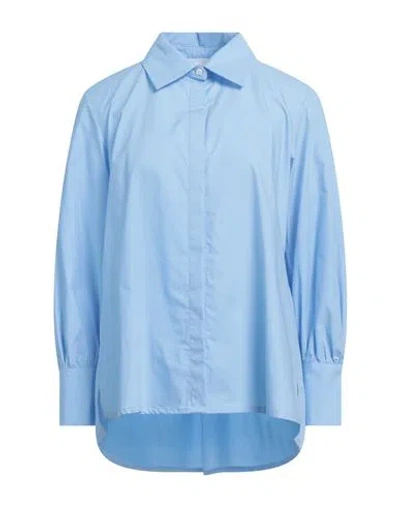 Daniele Fiesoli Woman Shirt Azure Size S Cotton In Blue