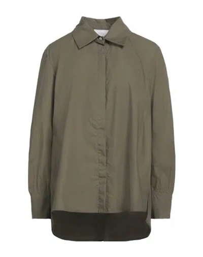Daniele Fiesoli Woman Shirt Military Green Size M Cotton