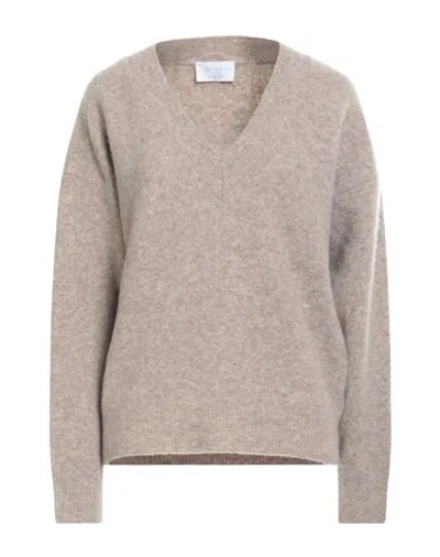 Daniele Fiesoli Woman Sweater Beige Size L Cashmere