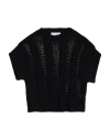 Daniele Fiesoli Woman Sweater Black Size L Linen, Polyamide
