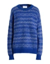Daniele Fiesoli Woman Sweater Blue Size S Wool, Polyamide, Elastane In Blue