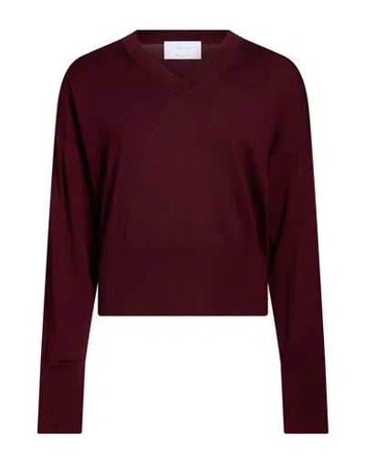Daniele Fiesoli Woman Sweater Burgundy Size M Wool In Red
