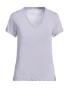 Daniele Fiesoli Woman Sweater Lilac Size L Linen, Elastane In Purple