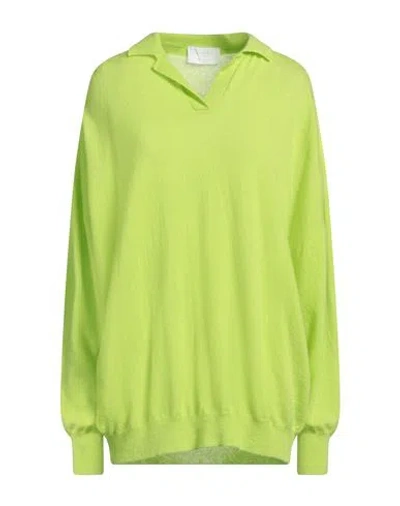 Daniele Fiesoli Woman Sweater Lime Green Size S Merino Wool, Cashmere
