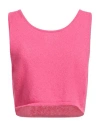 Daniele Fiesoli Woman Topwear Magenta Size 2 Cotton, Polyamide