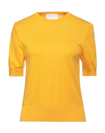 Daniele Fiesoli Woman Sweater Marigold Size 3 Cotton, Modal In Yellow