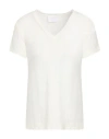 Daniele Fiesoli Woman Sweater Off White Size Xs Linen, Elastane