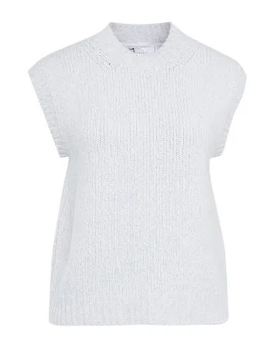Daniele Fiesoli Woman Sweater Sky Blue Size 2 Merino Wool, Polyamide, Cashmere, Elastane