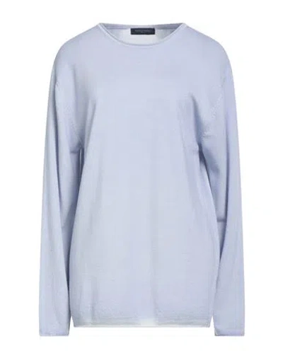 Daniele Fiesoli Woman Sweater Sky Blue Size M Merino Wool