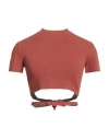 Daniele Fiesoli Woman Top Antique Rose Size S Viscose, Polyester In Brown