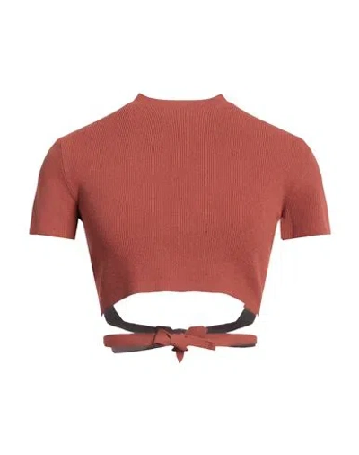 Daniele Fiesoli Woman Top Antique Rose Size S Viscose, Polyester In Brown