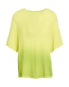 Daniele Fiesoli Woman T-shirt Lime Green Size L Viscose, Nylon, Cashmere, Elastane
