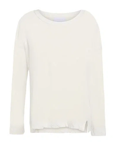 Daniele Fiesoli Woman T-shirt Ivory Size M Linen, Elastane In White
