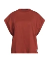 Daniele Fiesoli Woman T-shirt Tan Size L Cotton In Brown