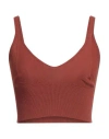 Daniele Fiesoli Woman Top Brown Size S Viscose, Polyester In Brown