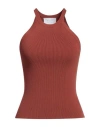 Daniele Fiesoli Woman Top Brown Size S Viscose, Polyester In Brown