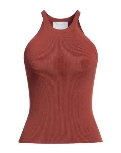 Daniele Fiesoli Woman Top Brown Size S Viscose, Polyester
