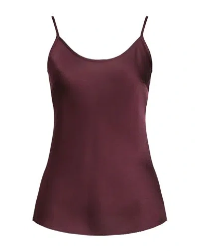 Daniele Fiesoli Woman Top Garnet Size L Viscose In Red