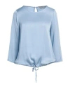 Daniele Fiesoli Woman Top Light Blue Size S Viscose