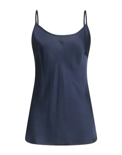 Daniele Fiesoli Woman Top Midnight Blue Size L Viscose