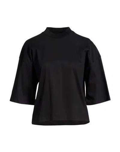 Daniele Fiesoli Woman T-shirt Midnight Blue Size L Cotton In Black