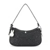 Daniele Nicole Danielle Nicole Miffy Quilted Pu Shoulder Bag With Charm In Black