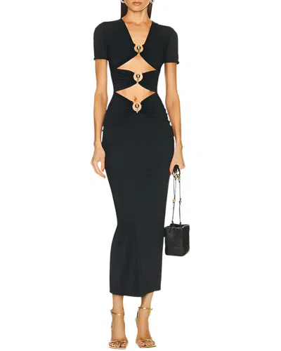 Daniele Oro Midi Dress In Black