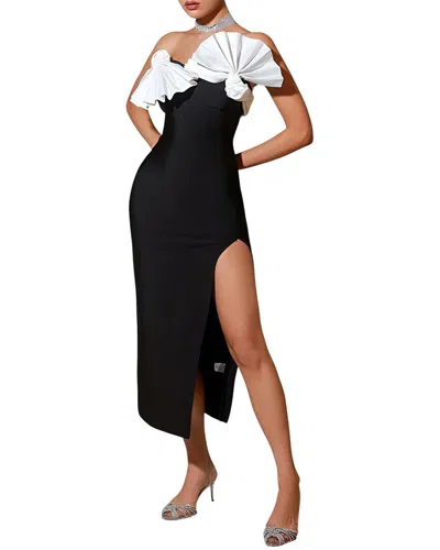Daniele Oro Mini Dress In Black