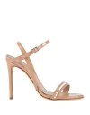 Daniele Tortora Woman Sandals Beige Size 7 Leather In Beige