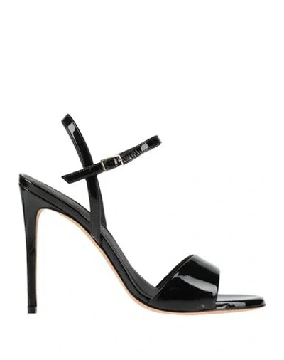 Daniele Tortora Woman Sandals Black Size 10 Leather