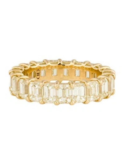 Pre-owned Daniella Design 18k 6.53ctw Diamond Eternity Band Ring In Multi