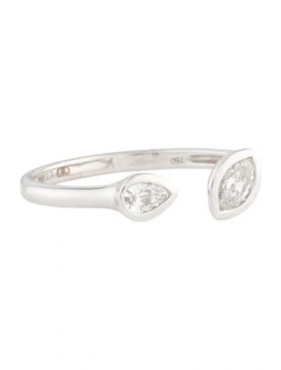 Pre-owned Daniella Design 18k Diamond Open Ring In Multi