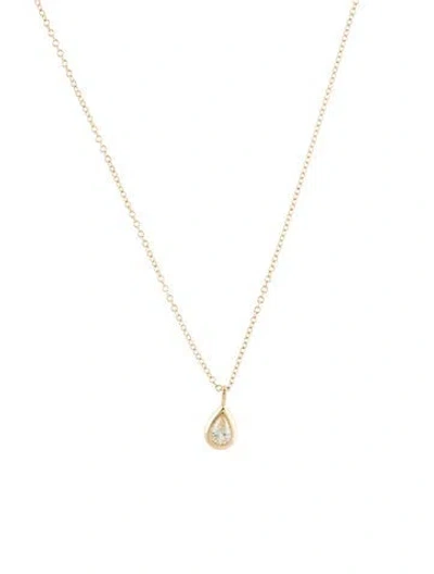 Pre-owned Daniella Design 18k Diamond Pendant Necklace, 18.25" In Multi