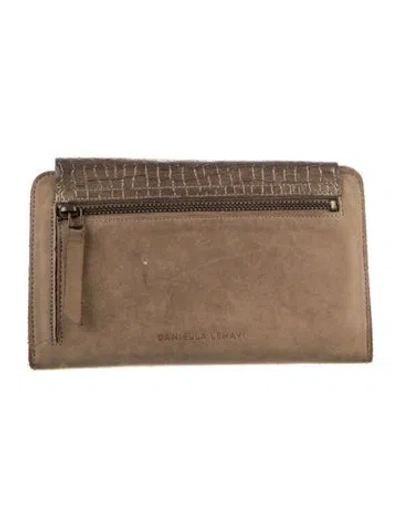 Pre-owned Daniella Lehavi Leather Wallet In Brown