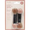 Danielle 2-pack Dual Ended Make-up Brushes In Brown