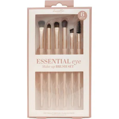 Danielle 6-piece Makeup Brush Set In Brown
