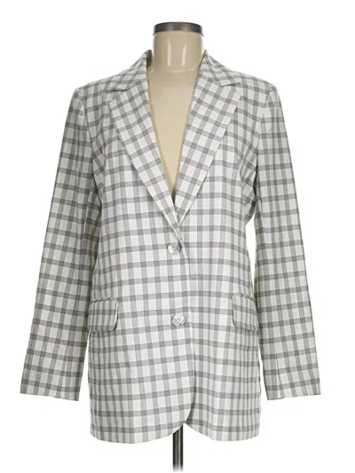 Pre-owned Danielle Bernstein Blazer Jacket In Gray