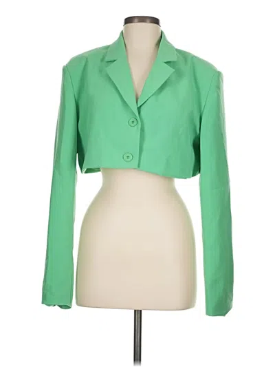 Pre-owned Danielle Bernstein Blazer Jacket In Green