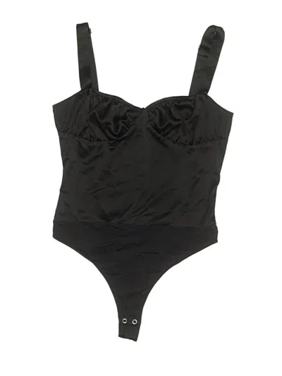 Pre-owned Danielle Bernstein Bodysuit In Black