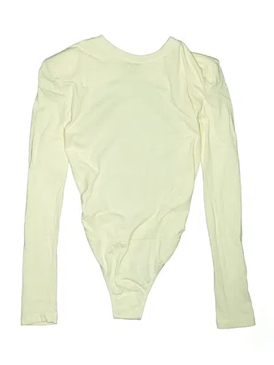 Pre-owned Danielle Bernstein Bodysuit In Yellow