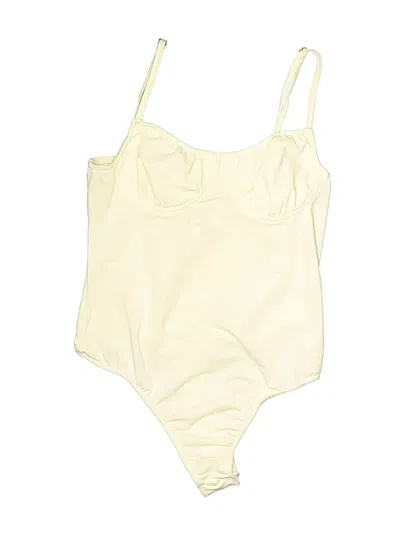 Pre-owned Danielle Bernstein Bodysuit In Yellow