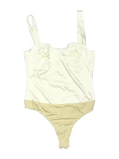 Pre-owned Danielle Bernstein Bodysuit In Yellow