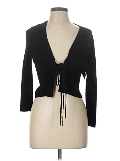 Pre-owned Danielle Bernstein Cardigan Sweater In Black