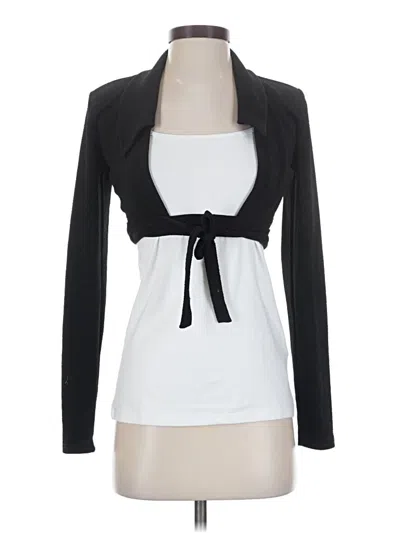 Pre-owned Danielle Bernstein Cardigan Sweater In Black