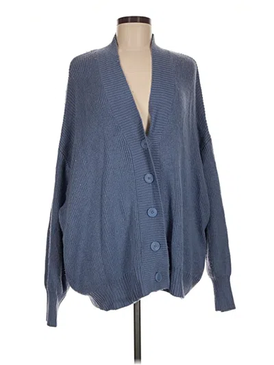 Pre-owned Danielle Bernstein Cardigan Sweater In Blue