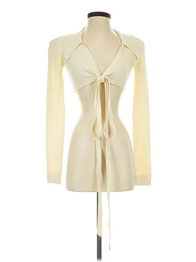 Pre-owned Danielle Bernstein Cardigan Sweater In Ivory