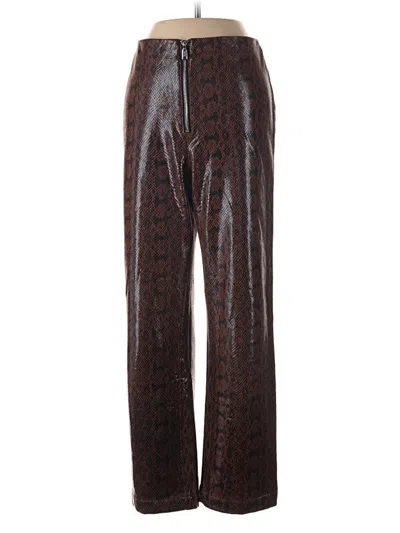 Pre-owned Danielle Bernstein Casual Pants In Brown