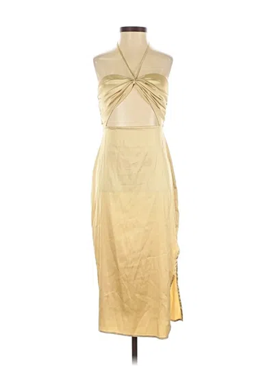 Pre-owned Danielle Bernstein Cocktail Dress In Gold