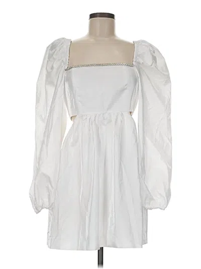 Pre-owned Danielle Bernstein Cocktail Dress In White